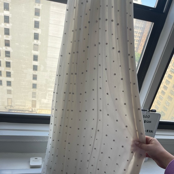 Retrofete Zadie white beaded long dress! NEVER WORN - Picture 3 of 6